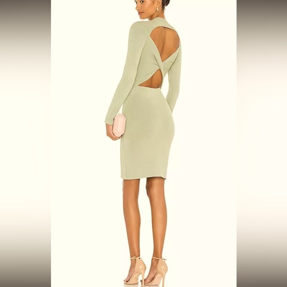 Alice + Olivia Dresses & Skirts - Alice + Olivia Sage Green Cut-Out Bodycon Dress size XL
